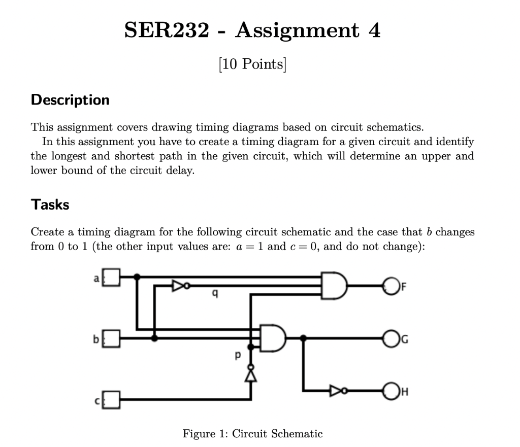 could you do this assignment please Description This assignment covers drawing timing