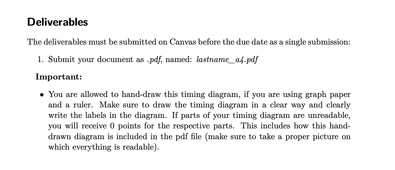 a timing diagram for a given circuit and identify the longest and