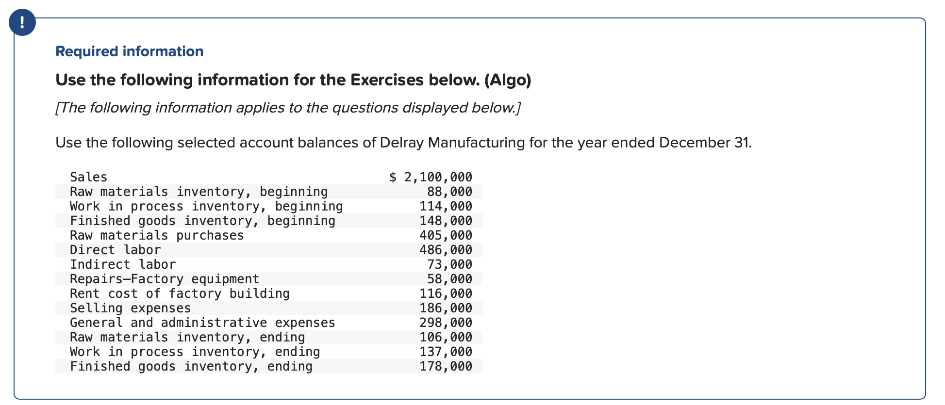 Hello please help I am confused Required information Use the following information