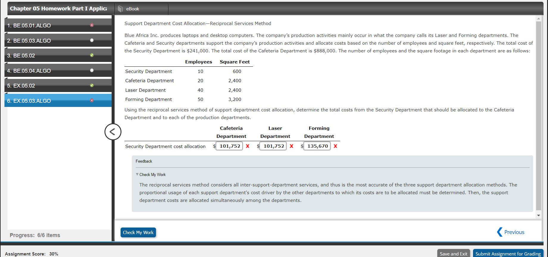 Department are a based a. Determine the percentage of Janitorial costs that