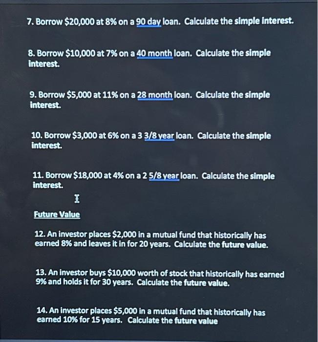 Future Value Rule of 72 1. How many years does it take