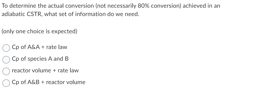 To determine the actual conversion (not necessarily 80% conversion) achieved in