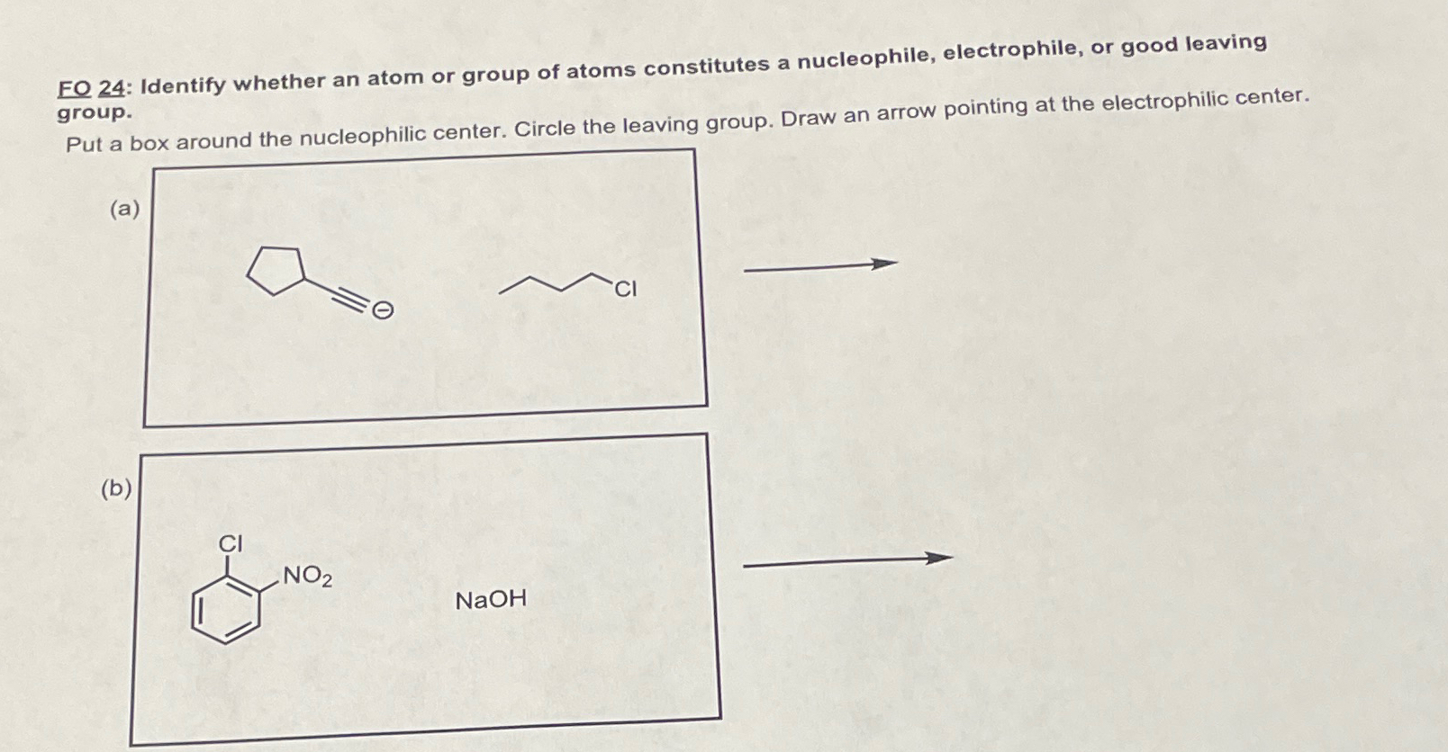  FO 24: Identify whether an atom or group of atoms constitutes