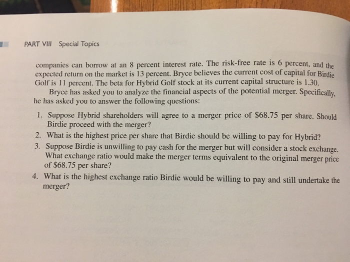 for several rounds in Hybrid Golf. negotiations, with panies believe Both the