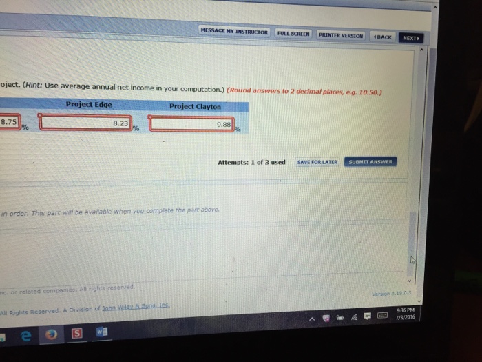 core Depreciation is computed by the straight-line method with no salvage value.