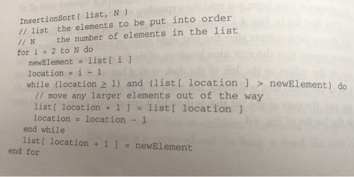  Write functional java code for both InsertSort and ShellSort based off