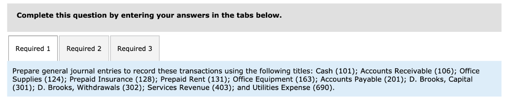 C3, C4, A1, P1, P2 Denzel Brooks opened a Web consulting business