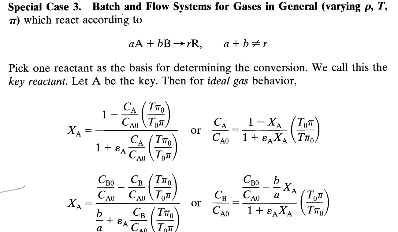  Special Case 3. Batch and Flow Systems for Gases in General