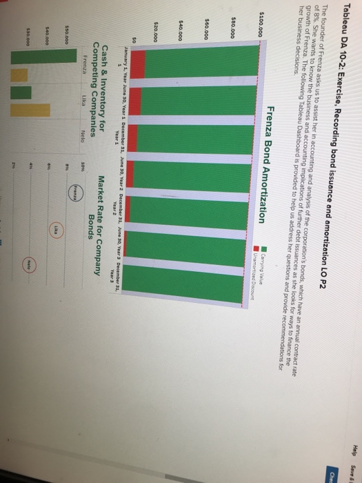  Help Seve Tableau DA 10-2: Exercise, Recording bond issuance and amortization