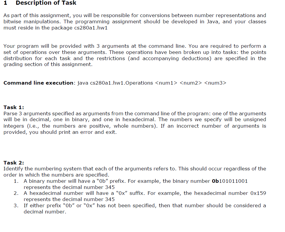  Example outputs where the program has been provided with the correct