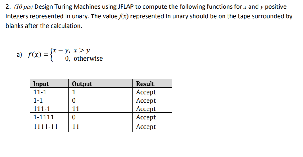 This is about Turning Machine, Please show correct answer and steps. 2.