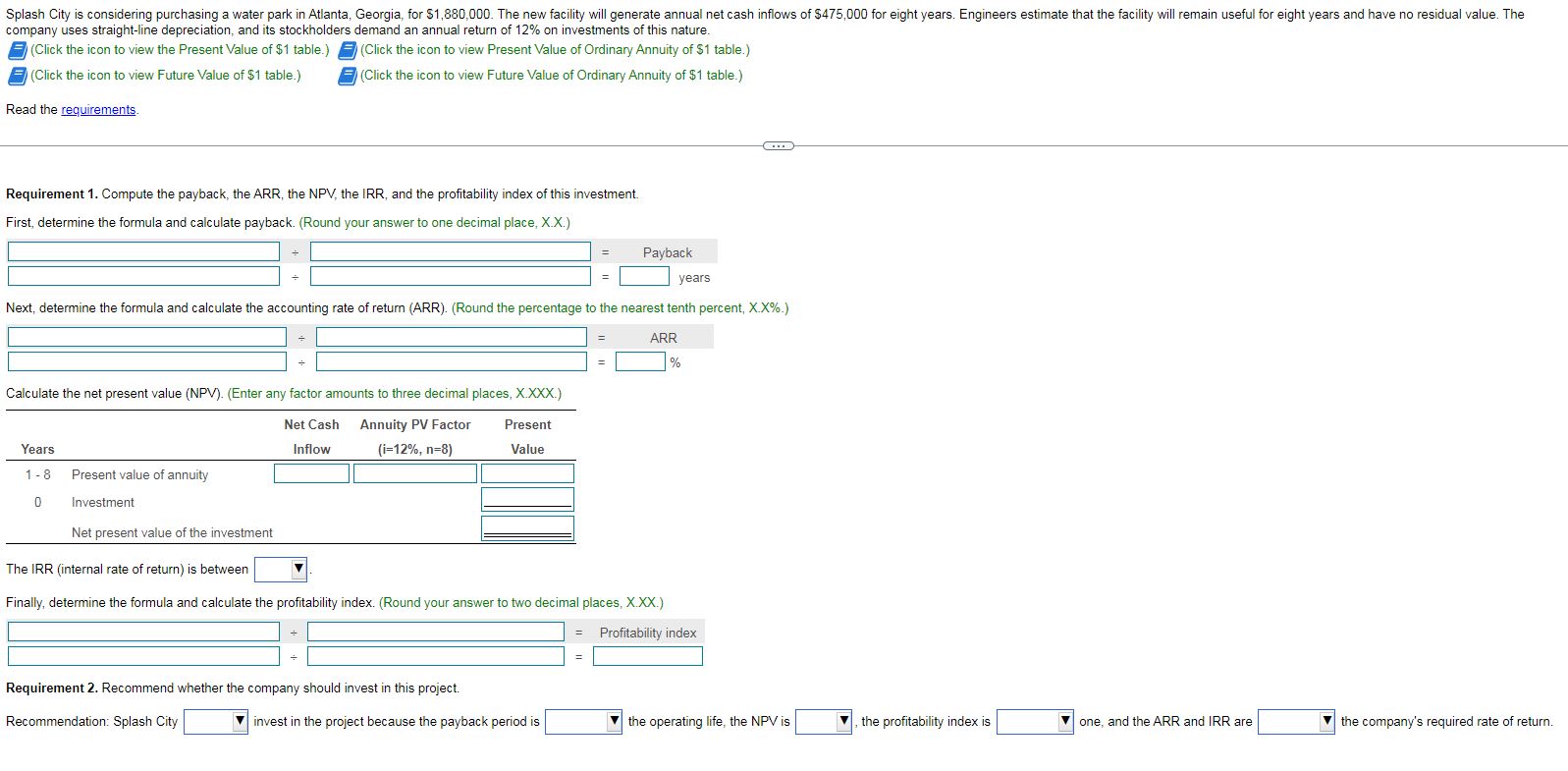 (Click the icon to view Future Value of $1 table.) (Click the