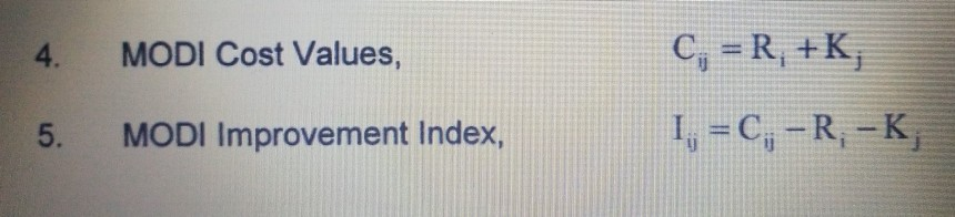 Quantitative Business Analysis: Transportation and Assignment Requirements: You are require to answer