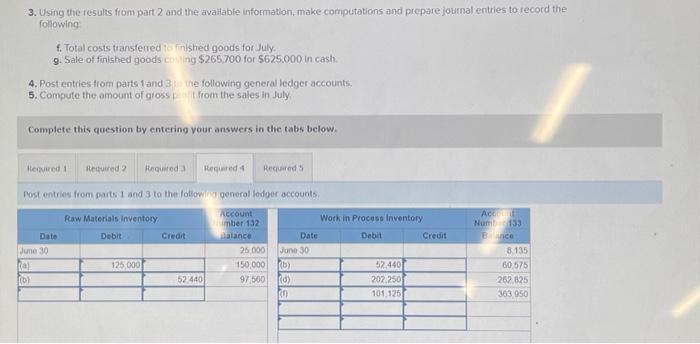 materials a factory phyioti costs thetude d comersion costs are applied 1