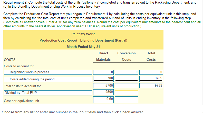 I need requirements 2 and 3- put in steps how you got