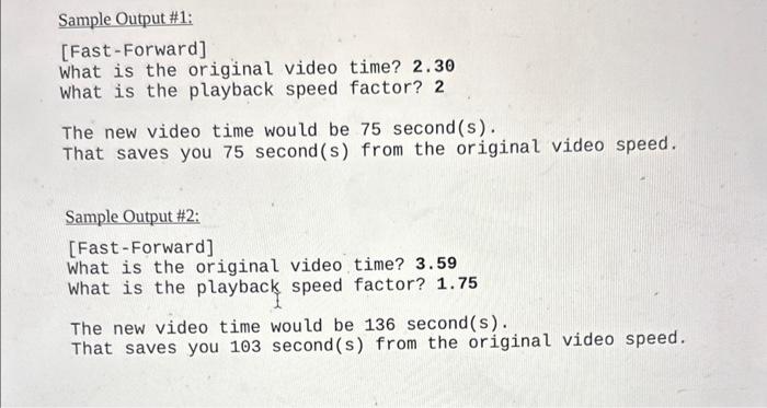 video lectures faster (especially if your instructor's voice is not the most