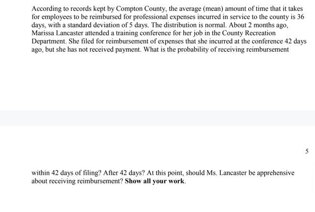  According to records kept by Compton County, the average (mean) amount