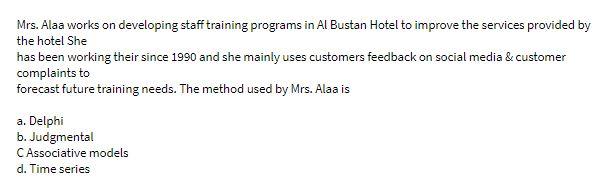  Mrs. Alaa works on developing staff training programs in Al Bustan