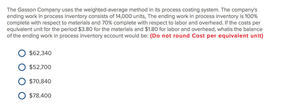 The beginning work in process inventory in a particular department consisted of