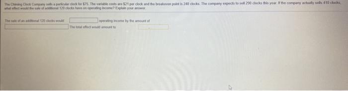  The Chi Chit Com perioder code for $75 The variables are