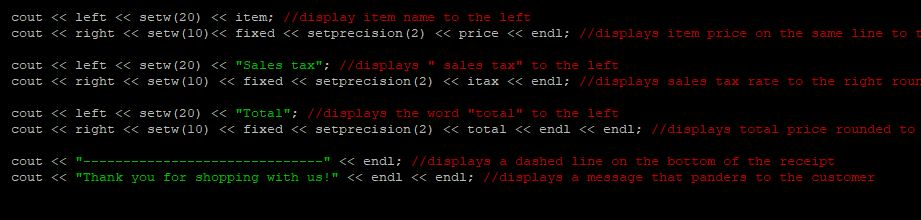 a beginning class and we're learning how to make very simple C++