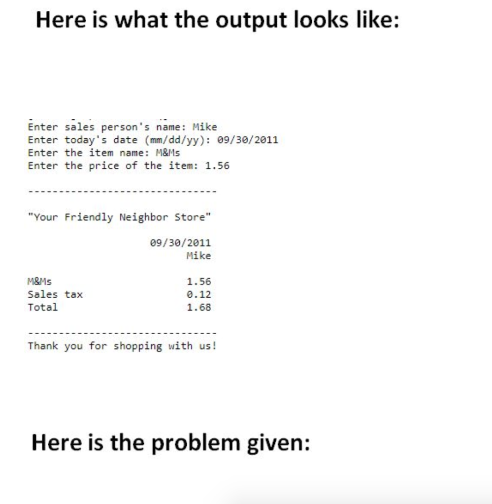 programs using Putty Below is a program that we have already worked