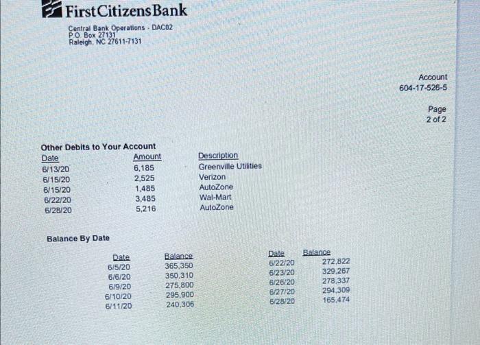 order to prepare a bank reconciliation you will need (and are supplied