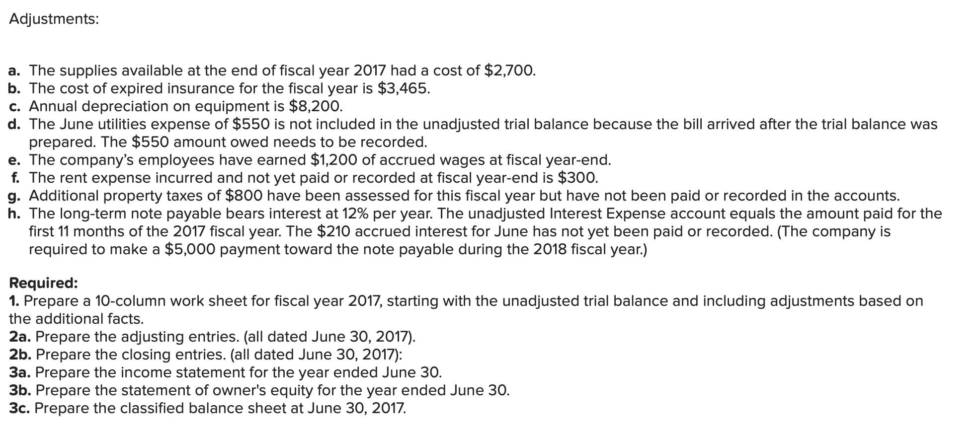 financial statements LO C3, P1, P2 The following unadjusted trial balance is
