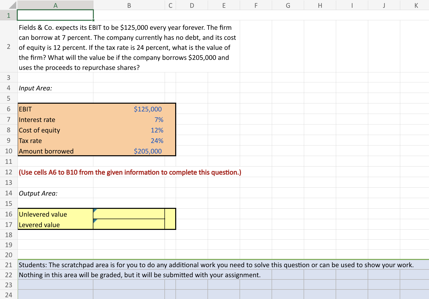 22 Nothing in this area will be graded, but it will