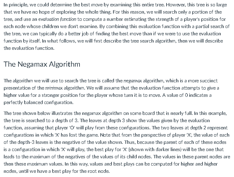 plays the game, Connect Four. While expert level play is not required,
