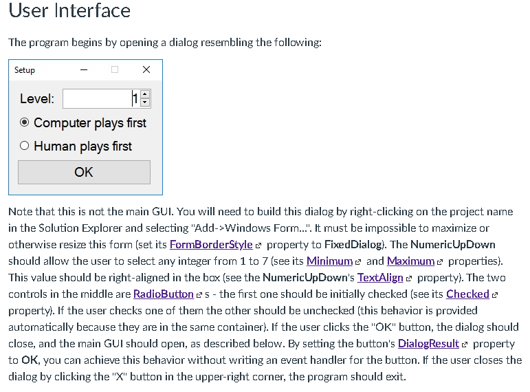 the lowest unoccupied cell in that column. Each player's goal is to