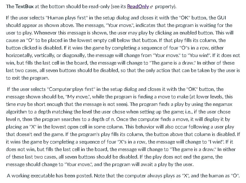 before either player wins, the game is a draw. More information, including