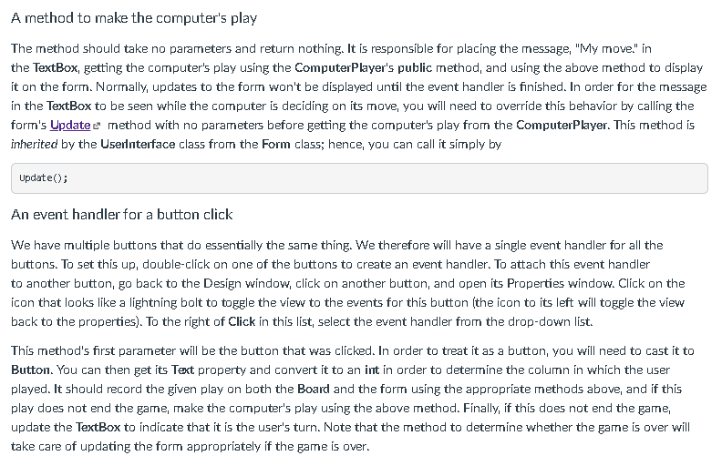 a single game (the program can be restarted for a rematch), but