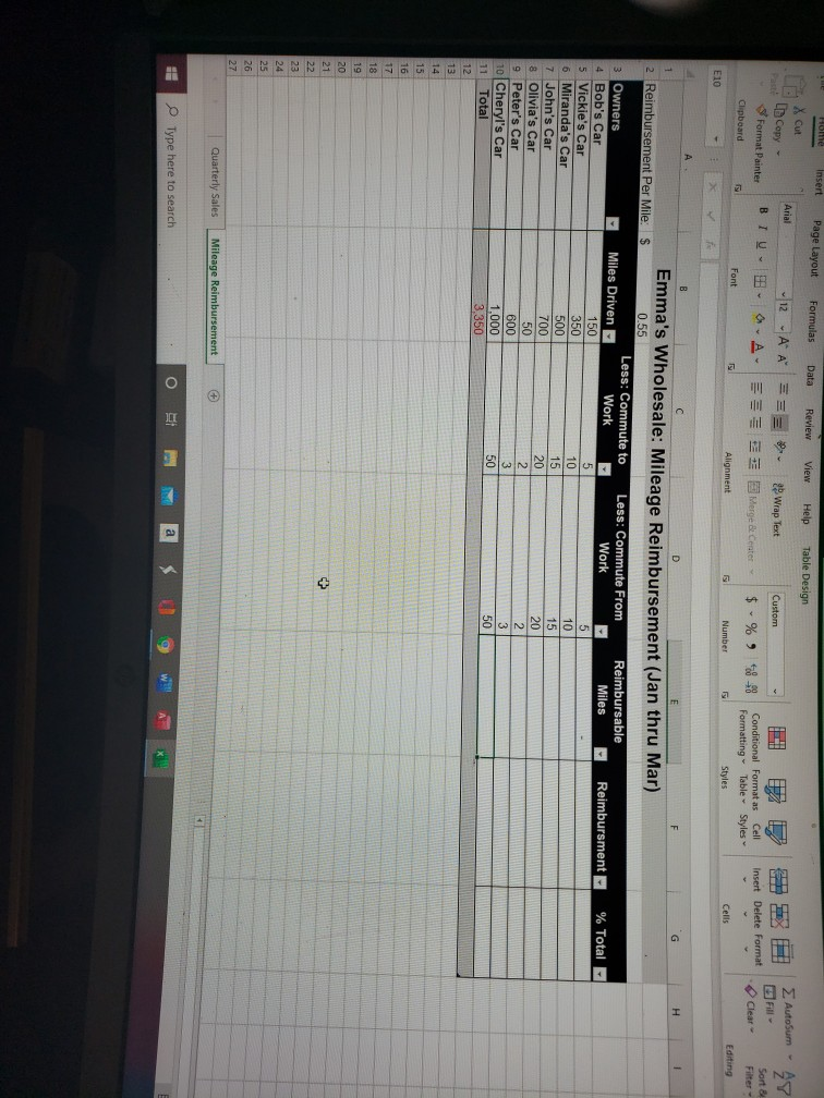 need assistance with this spreadsheet Home Insert Page Layout Formulas Data Review