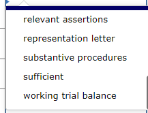 on the working trial balance. . In relying upon the work of