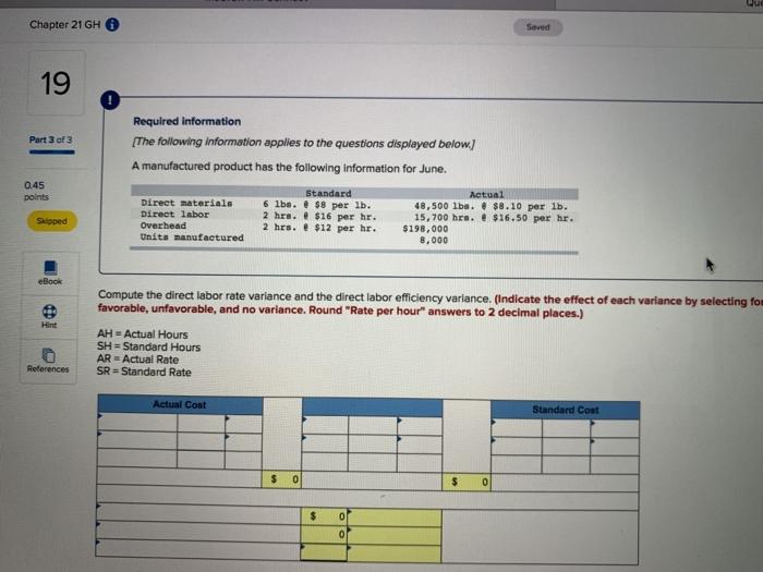 6 Saved Required information [The following information applies to the questions displayed