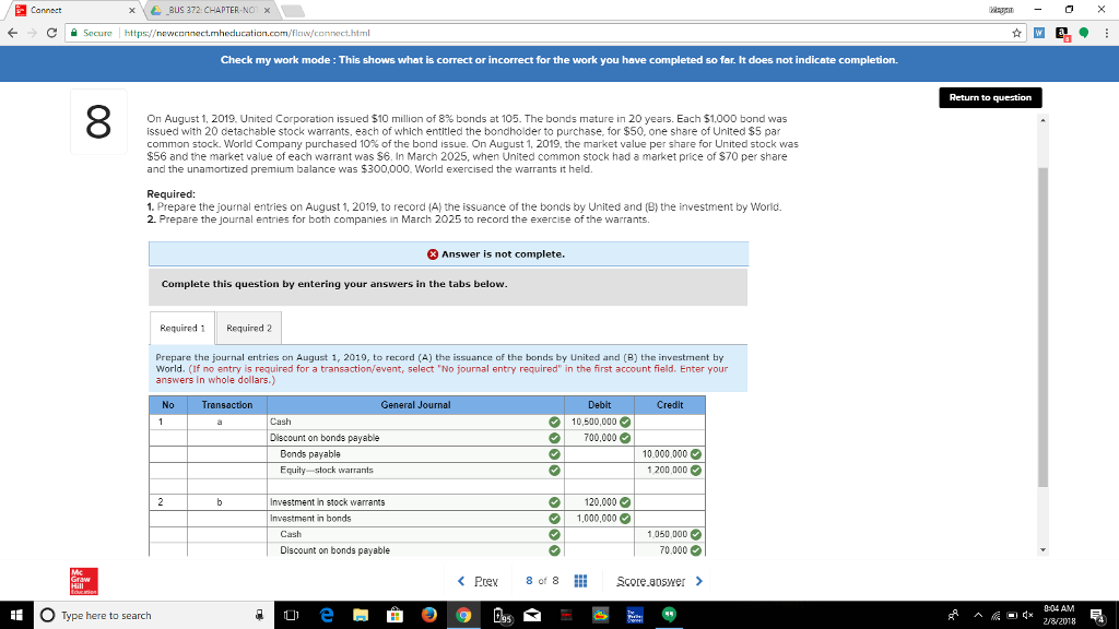 I need help with requirement 2. 0 Cannect \L-BUS 272: CHAPTER, NO