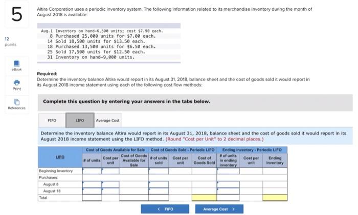 Corporation uses a periodic inventory system. The following information related to its