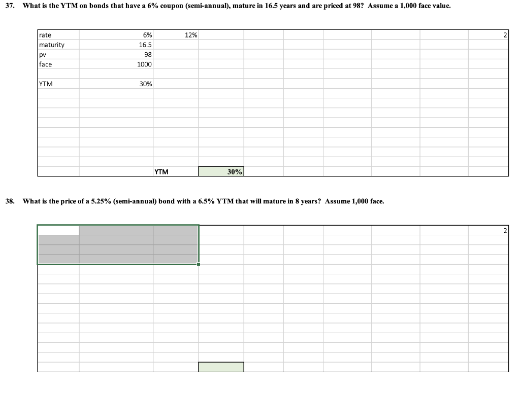 please do in excel and review 37 37. What is the