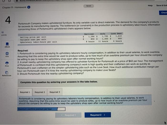  ezto.ee Save Help Save & Exe Chapter 11 - Homework Check