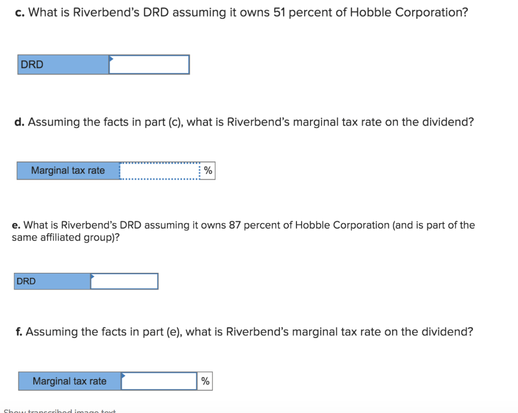 [The following information applies to the questions displayed below.] Riverbend Inc. received