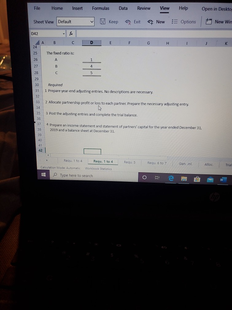 trial balance are each partners' withdrawals for the year. Partnership profits are