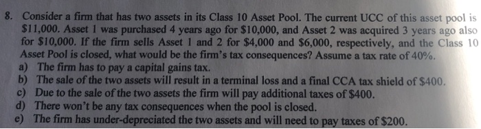 answer is B. how do yoy solve it 8. Consider a firm