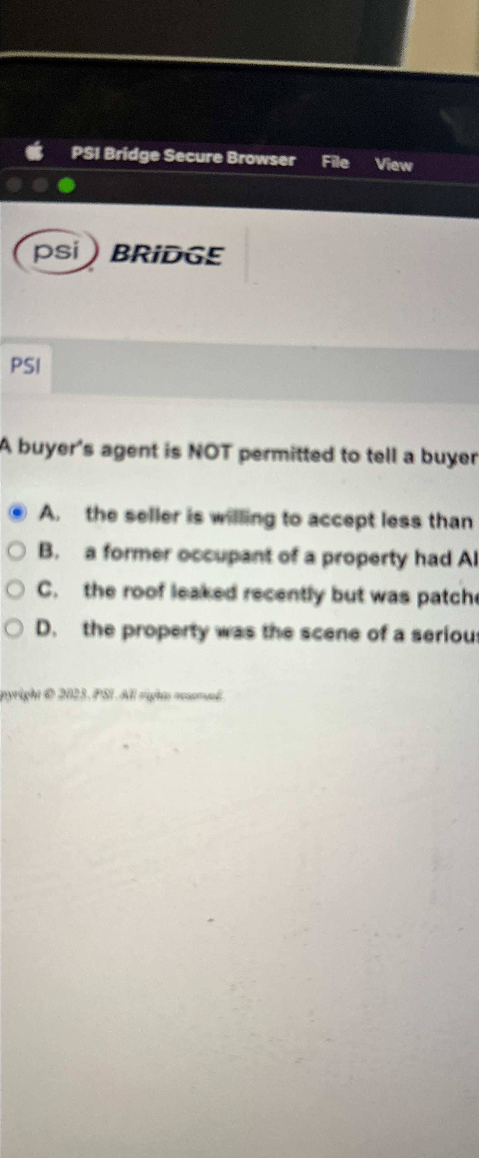  PsI Bridge Secure Browser File View psi BRGE PSI A buyer's