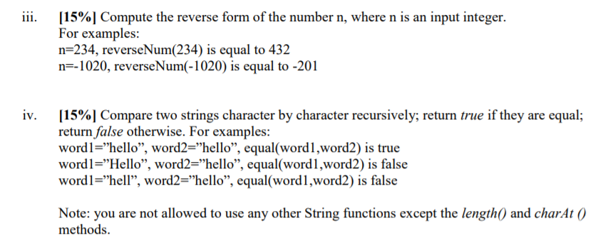 more recursive methods for Lab 7 import java.util.Scanner; public class Lab7Recursions {
