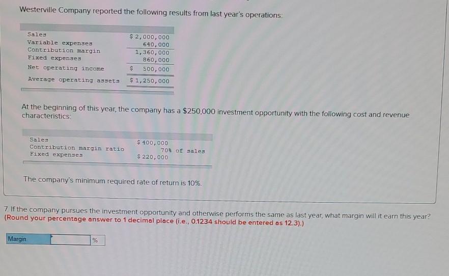 cost and revenue characteristics: Sales Contribution margin ratio Fixed expenses $ 400,000