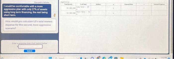  Assets Plan Conservative Aggressive Aggressive \begin{tabular}{|l|r|} \hline Temporary Current Assets &