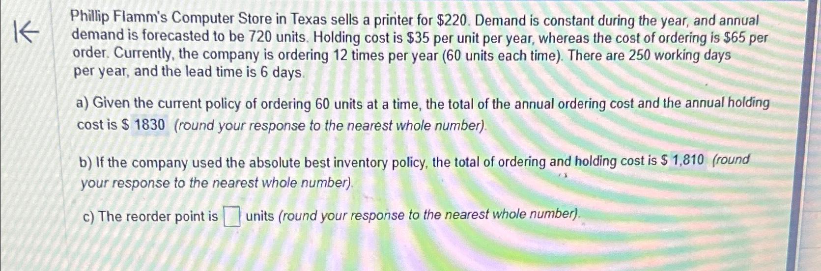  Phillip Flamm's Computer Store in Texas sells a printer for $220.