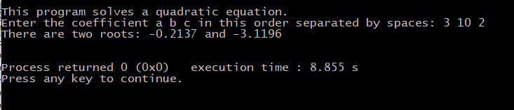 + c = 0, we can have 0, 1, 2 for the