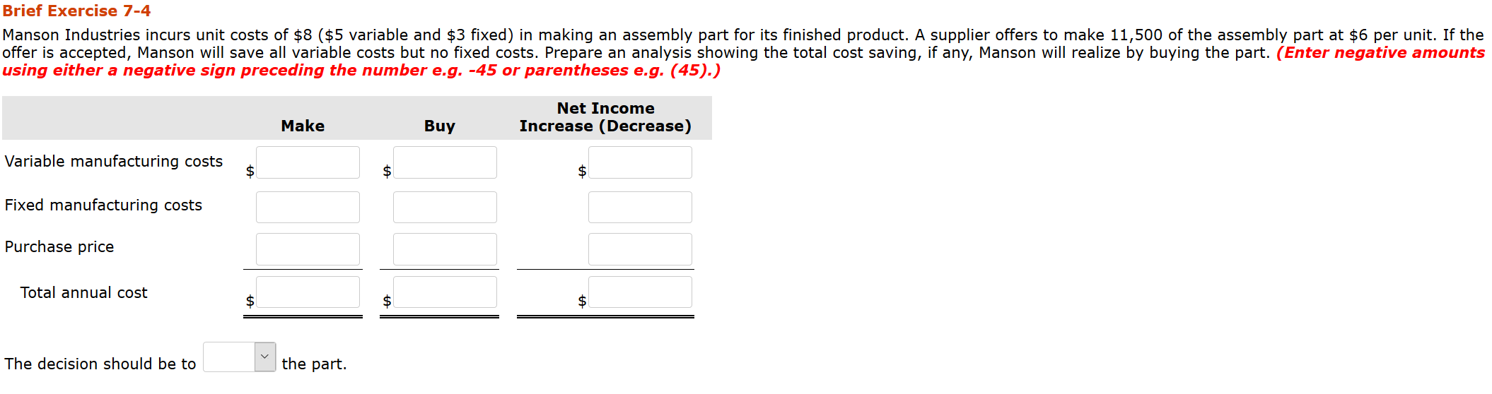 again. At Bargain Electronics, it costs $31 per unit ($20 variable and
